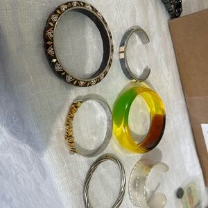 Six bangle bracelets